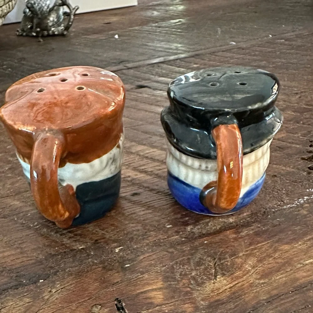 Vintage 1950s Toby Mug Style Salt and Pepper Shakers